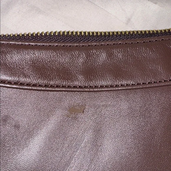 STAUD Demy Zip Leather Shoulder Bag Dark Espresso NWT - Picture 14 of 16